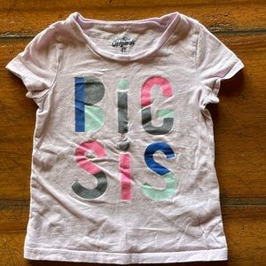 OshKosh ORIGINALS | “Big Sis” tshirt | 4T